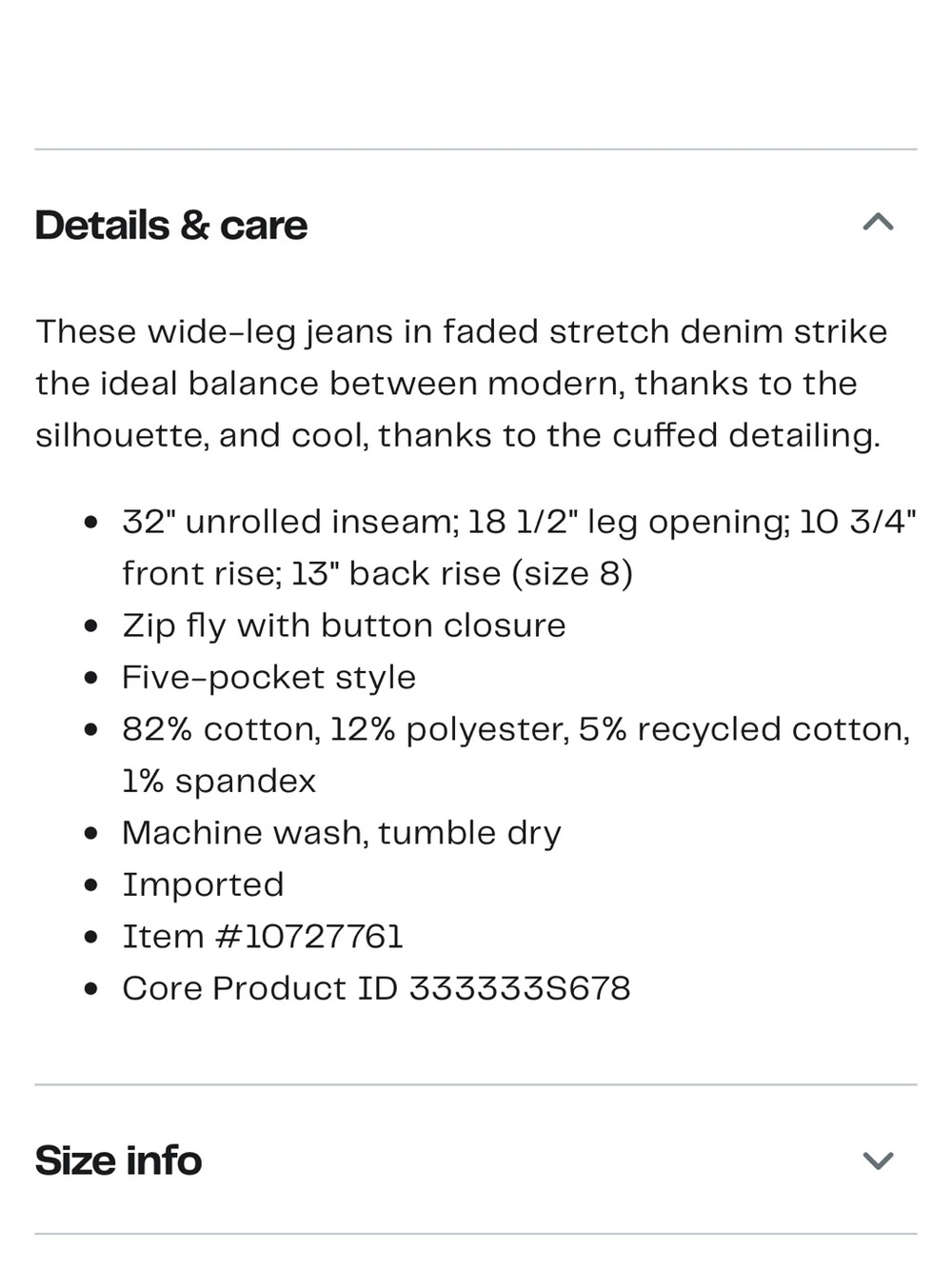 Kut From the Kloth Sienna Cuffed Wide Leg Jeans - Picture 2 of 5